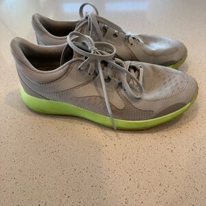 Lululemon Gray and Green Athletic Sneakers